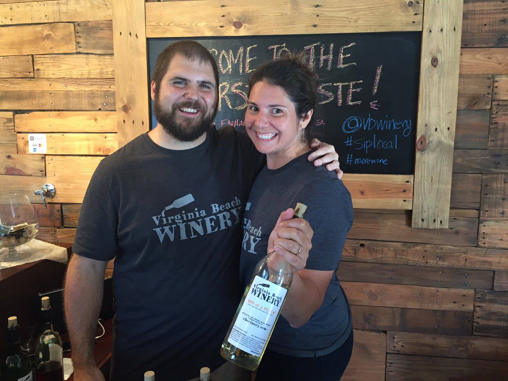 The people behind Virginia Beach Winery in the tasting room