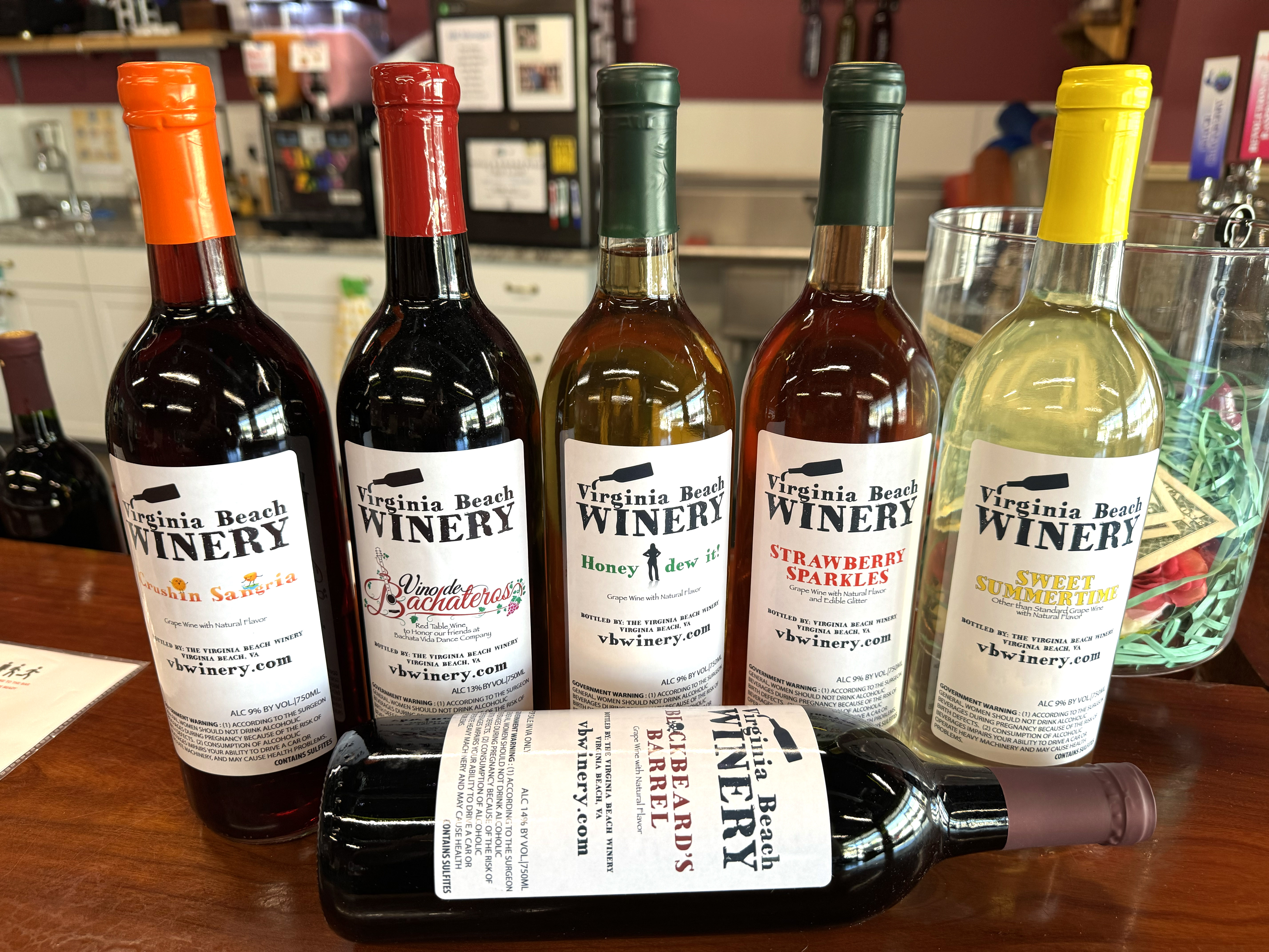 $5 wine tasting at the Virginia Beach Winery every Saturday!