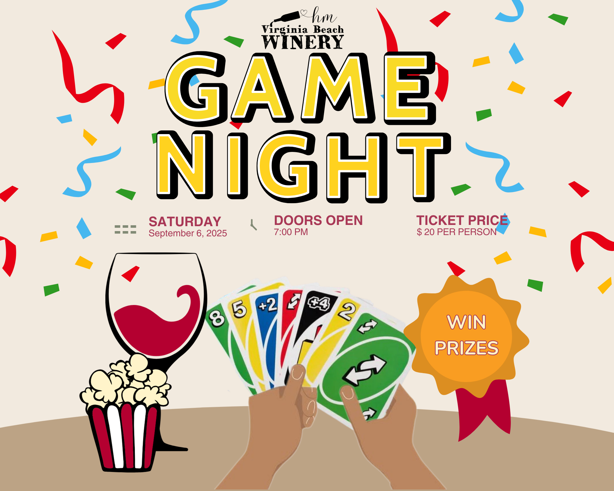 π² Game Night π² - September 6, 2025 π² Game Night π² - September 6, 2025