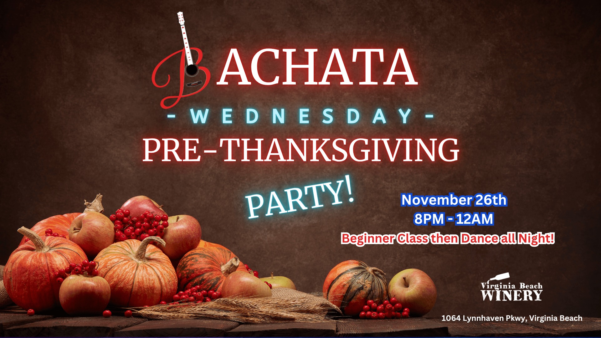 Bachata WEDNESDAY - Pre-Thanksgiving Party - November 26, 2025