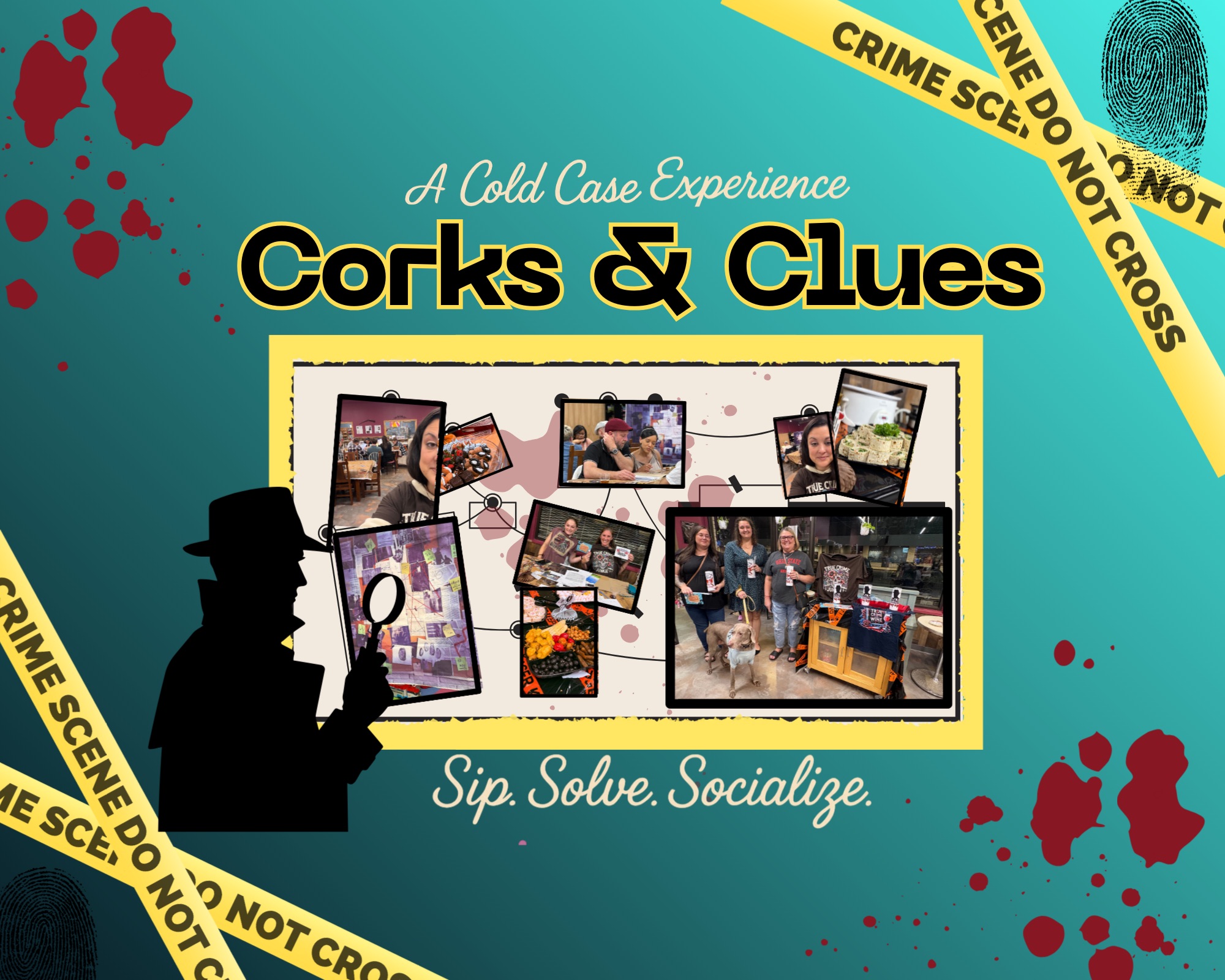 🔎🍷 Corks & Clues: A Cold Case Experience 🍷🔎