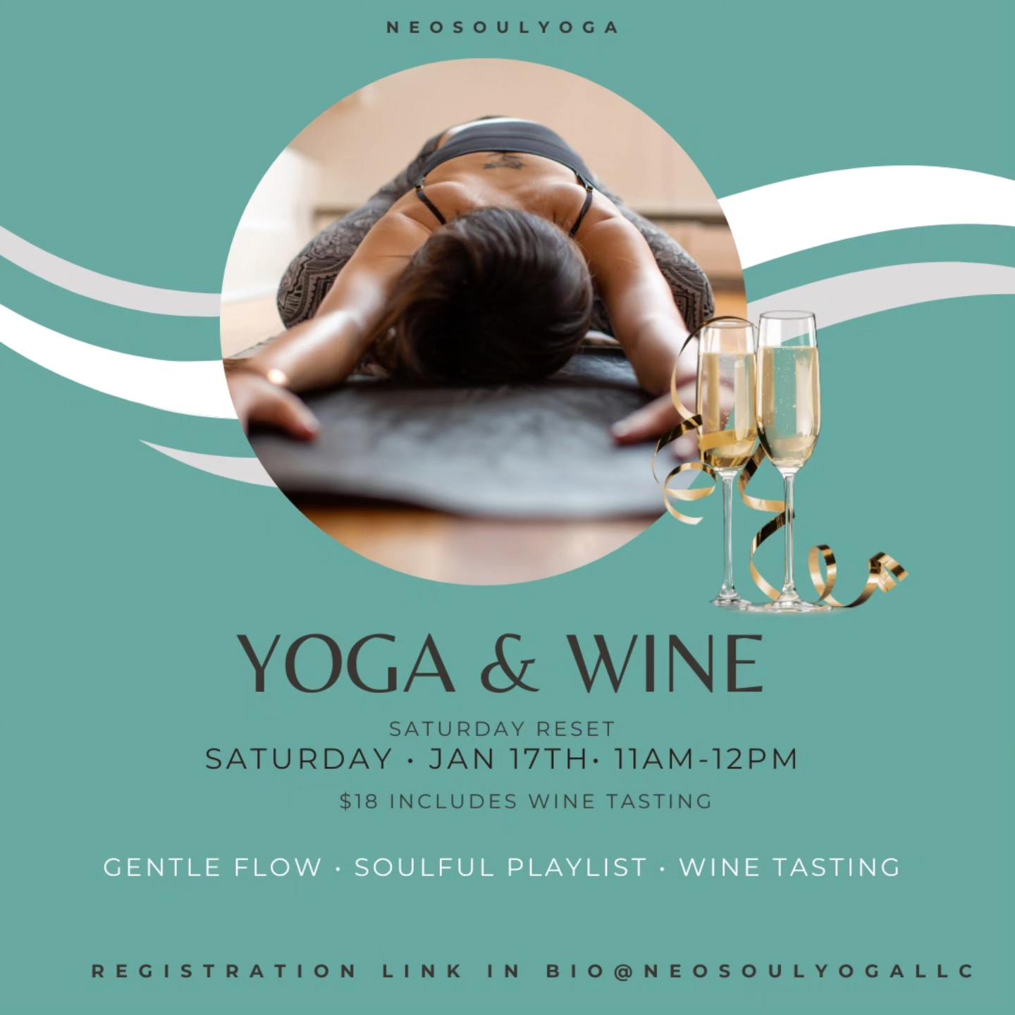 Yoga & Wine - January 17, 2026