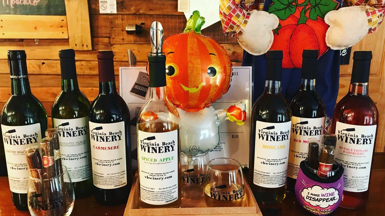 Virginia Beach Winery Free wine tasting Halloween weekend 2018