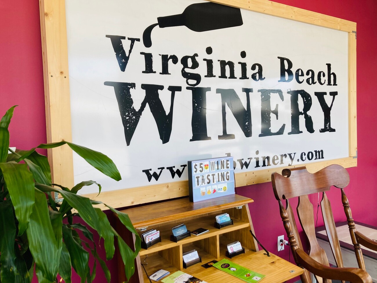 $5 wine tasting at the Virginia Beach Winery every Sunday!