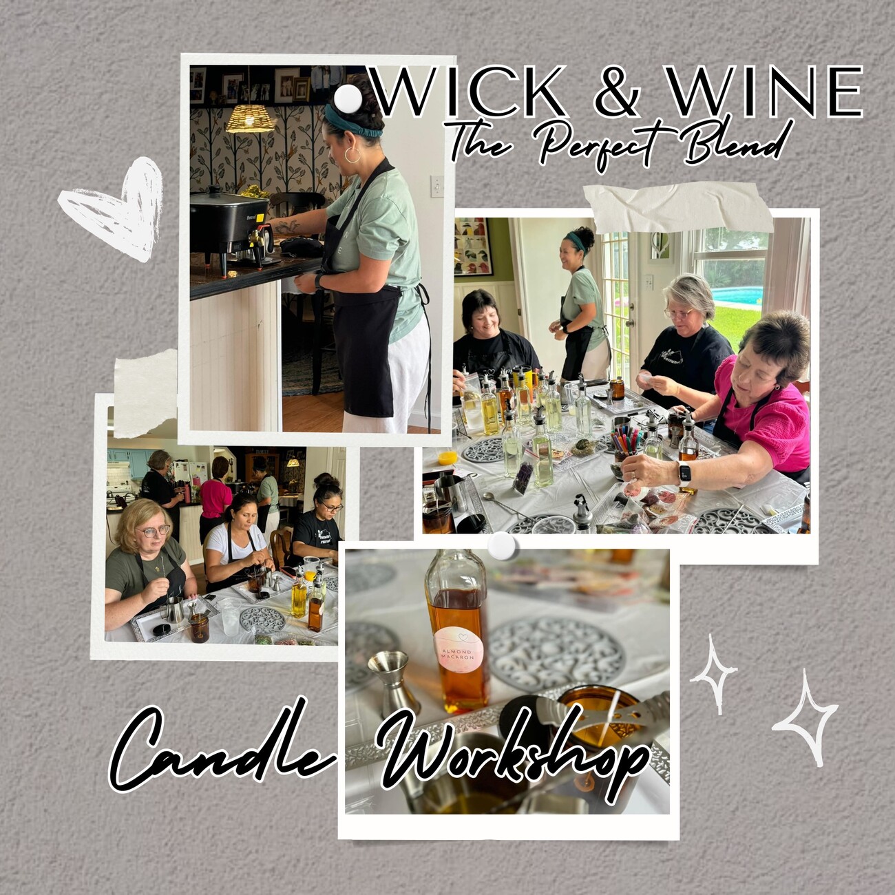 Wick & Wine - Candle Making Workshop - March 16, 2025