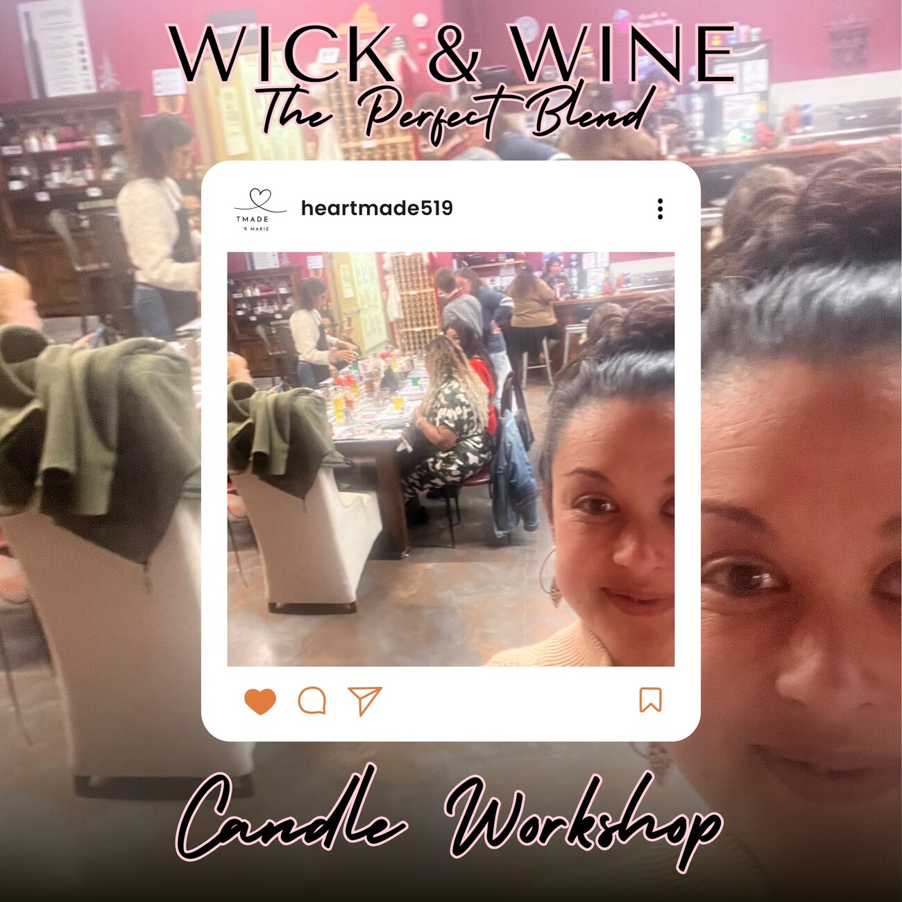 Wick & Wine - Candle Making Workshop - March 21, 2025