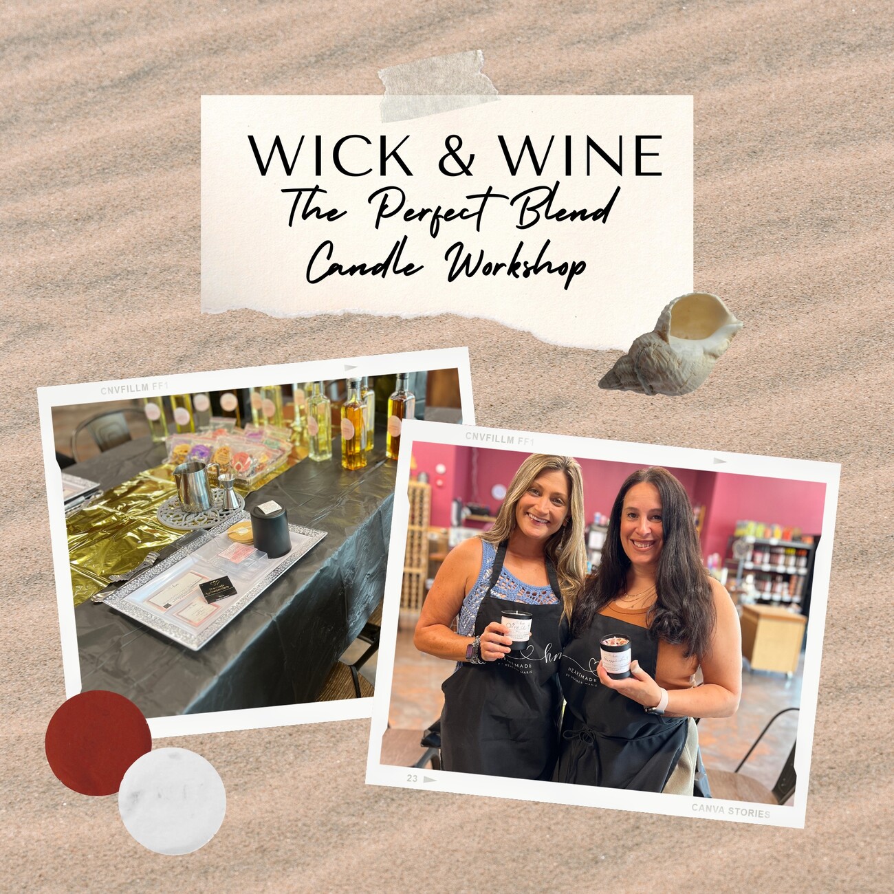 Wick & Wine - Candle Making Workshop - April 4, 2025