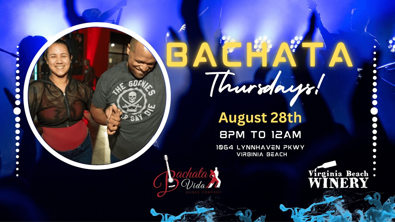 Bachata at Virginia Beach Winery - August 28, 2026