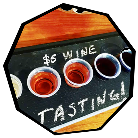 $5 wine tasting every day!