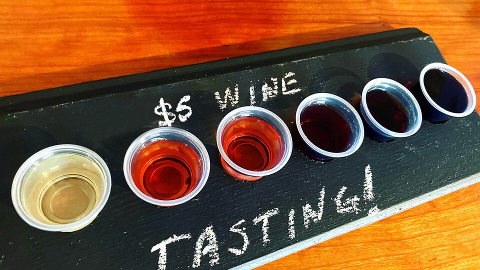 $5 wine tasting at the Virginia Beach Winery 5 days a week!