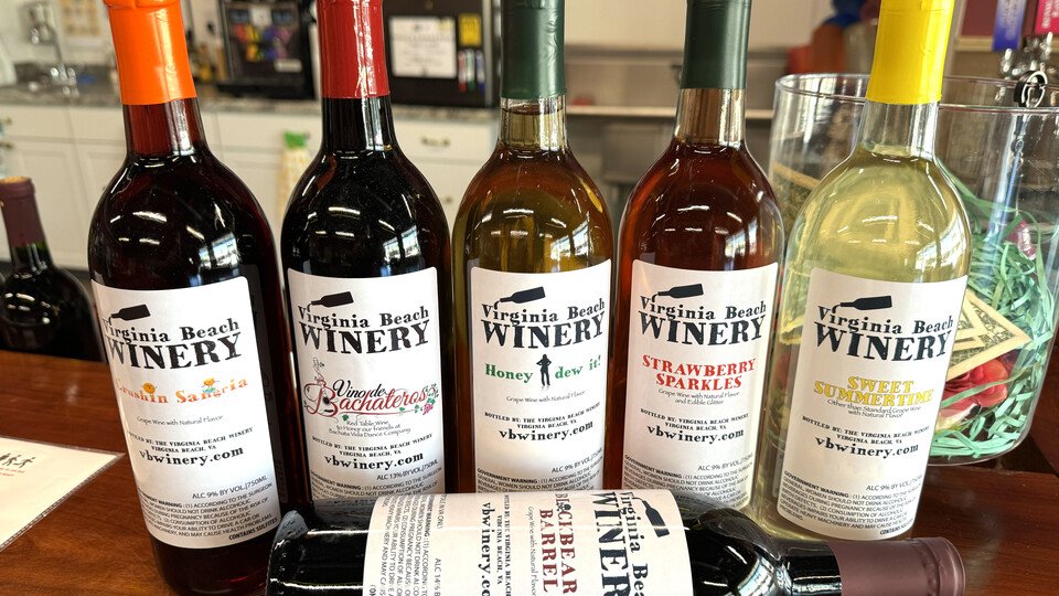 $5 wine tasting at the Virginia Beach Winery every Saturday!